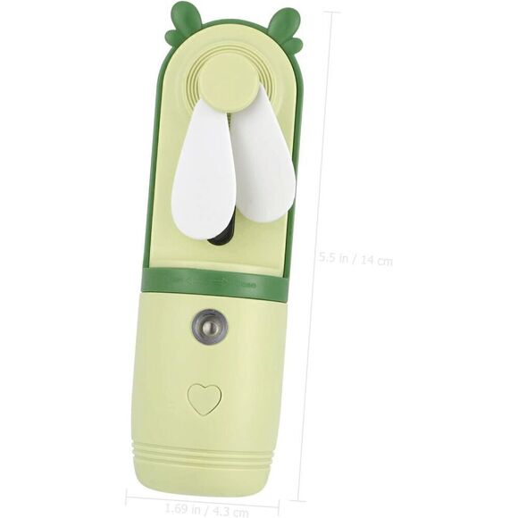 Mini Spray Fan, 2 in 1 Design Water Spray Mist Fan with USB rechargeable - Picture 1 of 7
